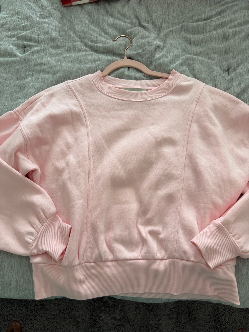 LOFT Pale Pink Crewneck Sweatshirt